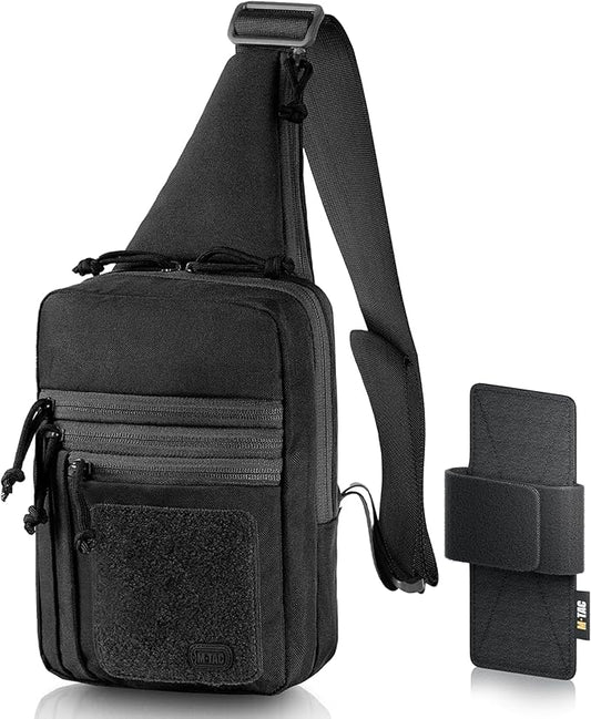 M-Tac CCW Sling Bag for Men & Women - EDC Shoulder Bag Tactical - Crossbody Concealed Carry Bag - Mens Chest Pack