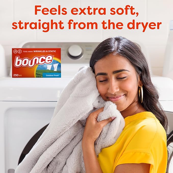 Bounce Fabric Softener Sheets, Outdoor Fresh Scent, 120 Count