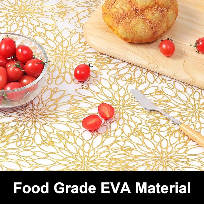 Cooyes Shelf Liners for Kitchen Cabinets Refrigerator Liners Waterproof & Oil-Proof Kitchen Cupboard Liner Drawer Mats EVA Material Non Adhesive Fridge Liner for Shelves（11.8" W x 236" L）