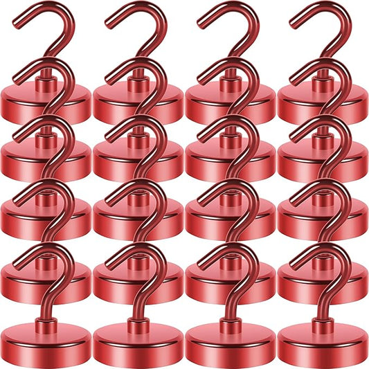 Neosmuk Magnetic Hooks, Cruise Ship Essentials, 26#,Red