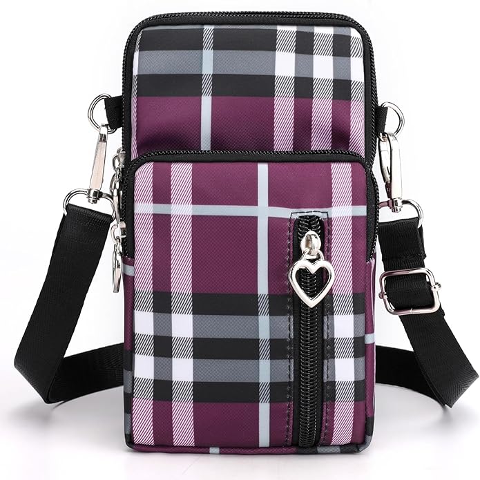 JANKS Small Crossbody Bag for Women - Mini Phone Purses with Crossbody Strap and Wallet - Nylon Arm Bag