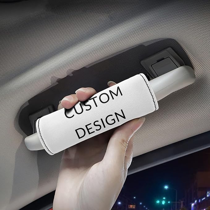 KUIFORTI Personalized Design Luggage Handle Wraps for Suitcase,Custom Design Luggage Identifier Grips Protector Suitcase Protective Handle Cover Set of 2 Pcs