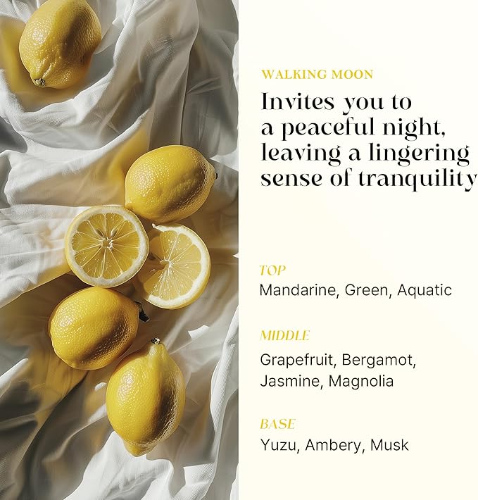 OPTATUM Pillow Mist - Aromatherapy Pillow Spray for Sheets, Linen & Bedding, Natural Essential Oils for Stress Relief, Gift for Someone Who Wants to Sleep Well - Walking Moon