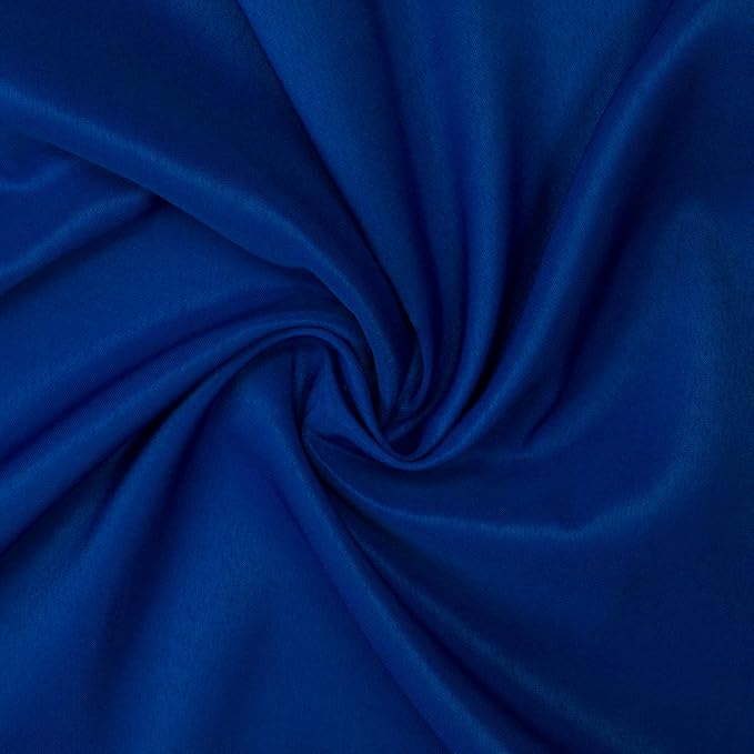 Gee Di Moda Fitted Tablecloth - 48 x 30 Inch Royal Blue Floor-Length Fitted Table Cloth for 4 Foot Rectangle Table, Heavy Duty Washable Fabric for Parties, Dinner, Weddings, Baby Shower & Trade Show