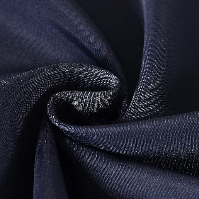 Cupuamon Square Tablecloth 90x90 inch Washable Polyester Fabric Table Cloth for Wedding Party Dining Banquet Decoration（90x90,Navy）