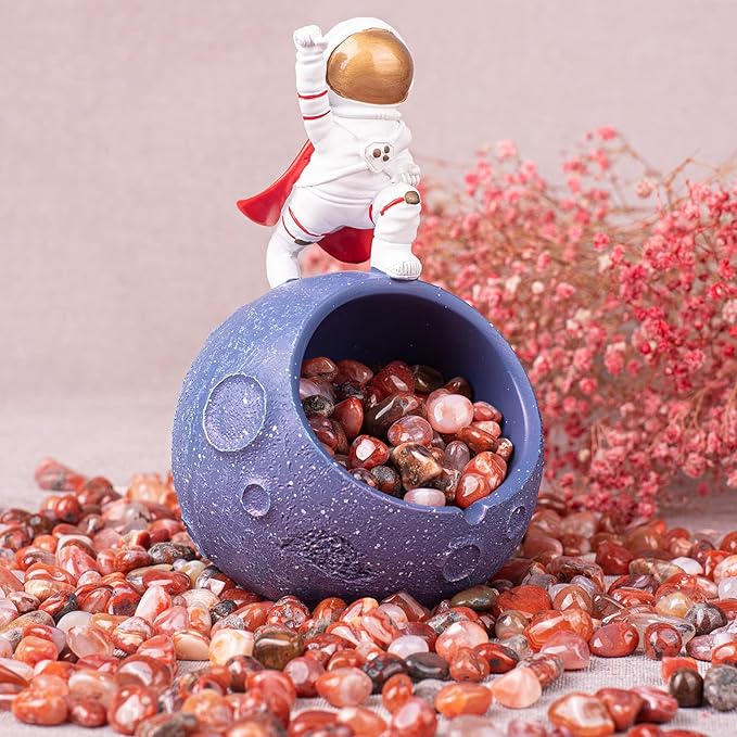 Polished Carnelian Crystal Stone Set - 72 Pcs, 0.5" 10 oz Handpicked Tumbled Gemstones Rocks Quartz, Pebbles for Reiki, Chakra, Healing, Home Decor, 0.5" - 10 oz Mahogany Obsidian