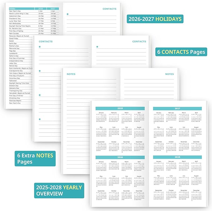 Pocket Calendar 2026-2027 for Purse, Two Year Monthly Planner Pocket Size, Jan 2026 to Dec 2027 Monthly Planner Small Size (6.5" x 3.5") - Mystic Forest