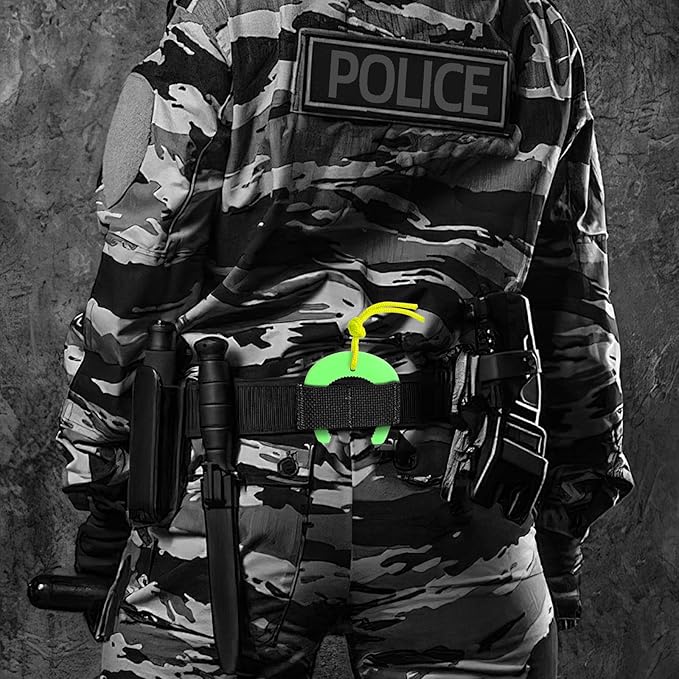 Door Jam, First Responder Door Stop for Law Enforcement, Police, Emergency Medical Services, Tactical Door with Nylon Paracord Attachments for Easy Grab Access, Molle/PALS Compatible(1 Orange&2 Green)