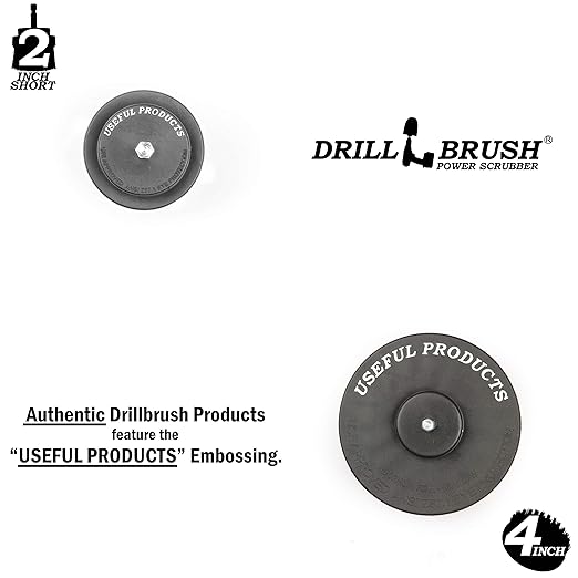Drill Brush Outdoor Cleaning Attachment - Headstone Cleaning and Restoration - Concrete Stain Remover - Outdoor Garden Scrubber - Porch and Patio Scrubbing Tools - Garden Equipment - Stiff Brush Clean