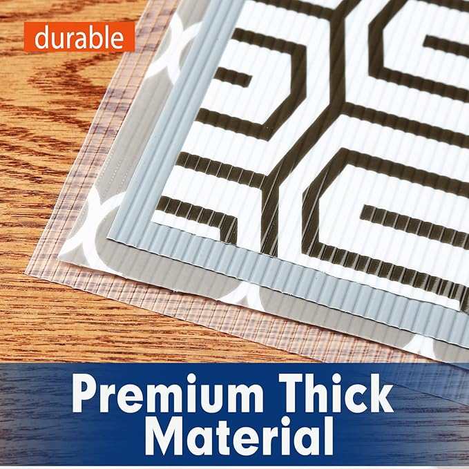 Shelf Liner, Drawer Liner, 12 x 120 Inches Cabinet Liner for Kitchen Cabinets Non-Adhesive Shelf Liners, Waterproof Shelf Paper with Non-Slip, Durable Liners, Clear