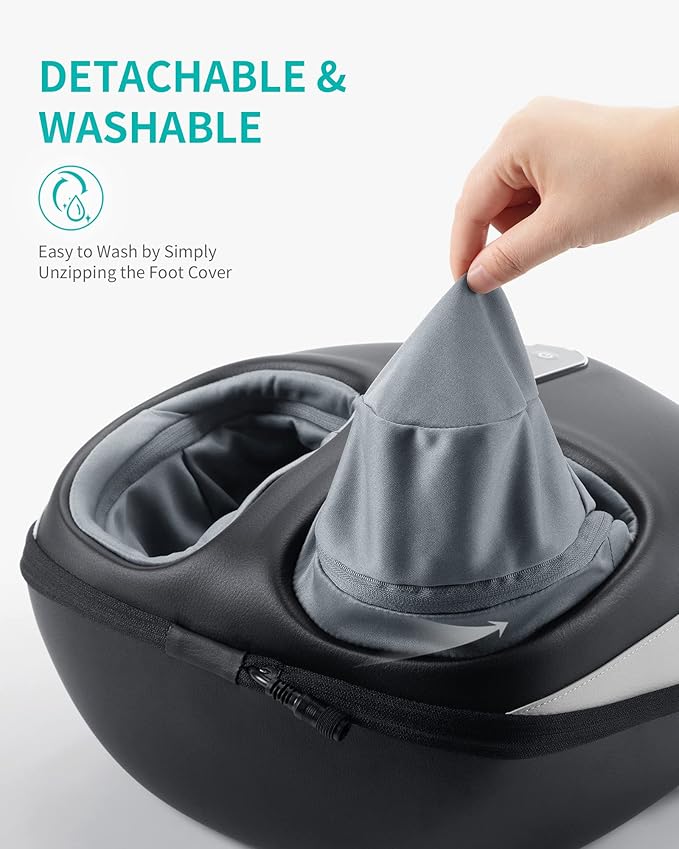 Nekteck Shiatsu Foot Massager with Heat for Neuropathy & Plantar Fasciitis, Electric Heated Feet Massager Machine for Pain Relief & Circulation, Birthday Christmas Gifts for Women Men Mom Dad Him Her