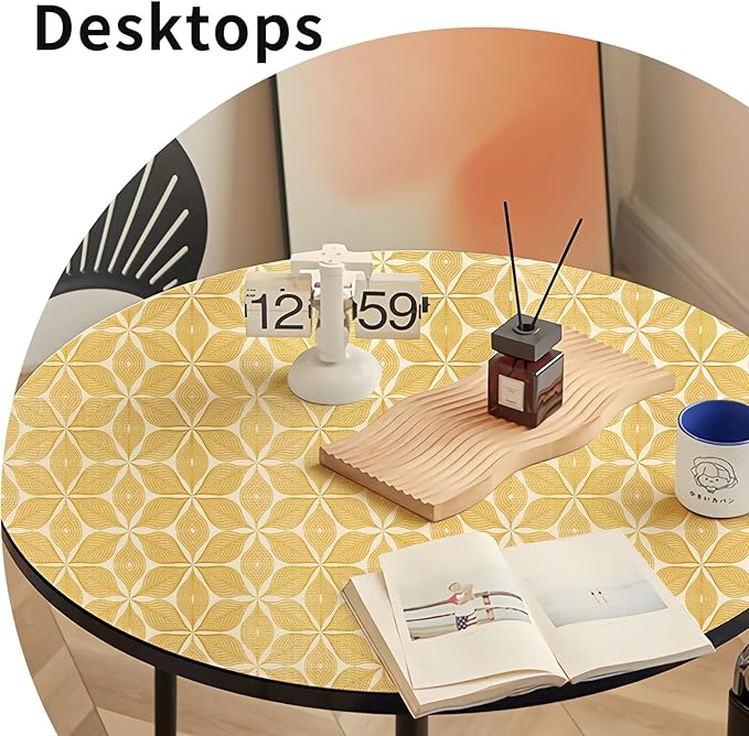 Shelf Liners for Kitchen Cabinets 23.62in x 20FT, Non-Adhesive Cabinet Liner, Strong Non-Slip Golden Leaf Drawer Liner, Easy to Clean for Shelf, Cabinet with Knife and Tape Measure