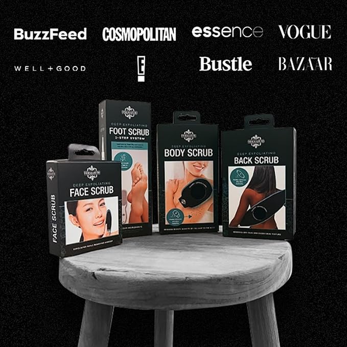 Dermasuri - Deep Exfoliating Glove - Korean Exfoliating Mitt - Body Scrubber for Shower - Buffs Dry & Dead Skin - Keratosis Pilaris Treatment Scrub - Stocking Stuffer Gifts for Women & Men - Teal Mitt