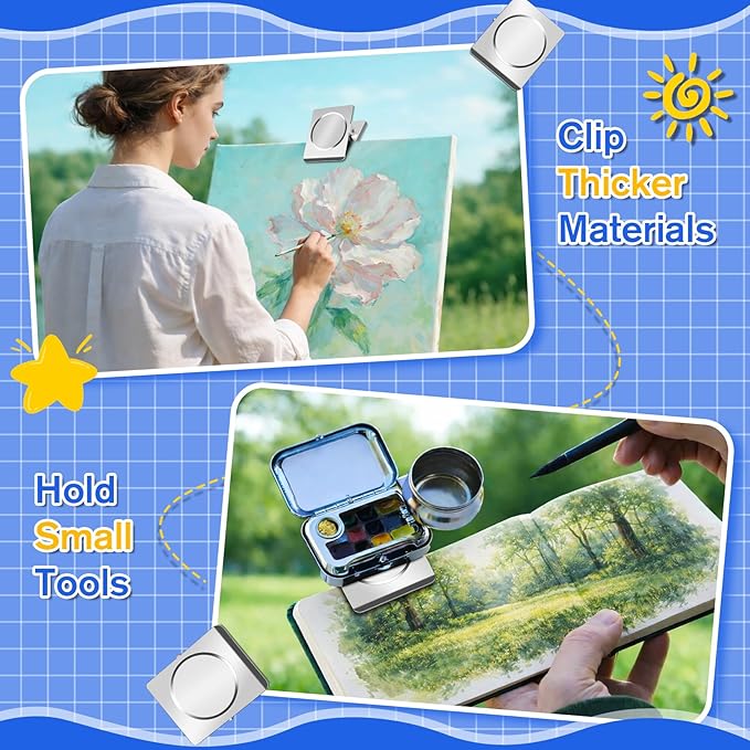 Grtard Strong Magnetic Clips, 2.2 Inch Extra Large Magnetic Clips Heavy Duty, 8Pack Magnet Clip for Fridge, Clip Magnets for Refrigerator, Whiteboard, Classroom, Kitchen, Office Organizer
