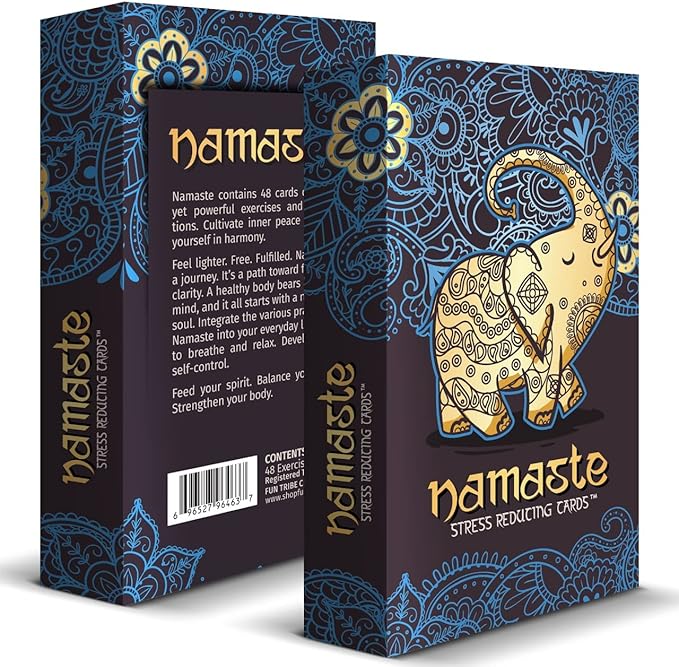 Namaste Mindfulness Cards - Stress & Anxiety Relief, Meditation Cards - Self Care Gifts for Women - MSS Inc