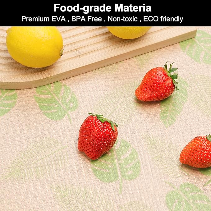Cooyes Shelf Liner – Premium Non-Adhesive Cabinet & Drawer Liner for Kitchen – Waterproof Shelf Paper with Modern Pattern – Durable EVA Cabinet Mat – Easy to Cut (11.8" W x 236" L)
