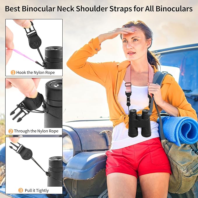Adjustable Shoulder Strap, Nylon Camera Strap, Comfortable Neck Strap for iPad, Cellphone Tablet, Camera, Laptop, Binocular, Luggage Bag (Peach Pink Universal Lanyard)