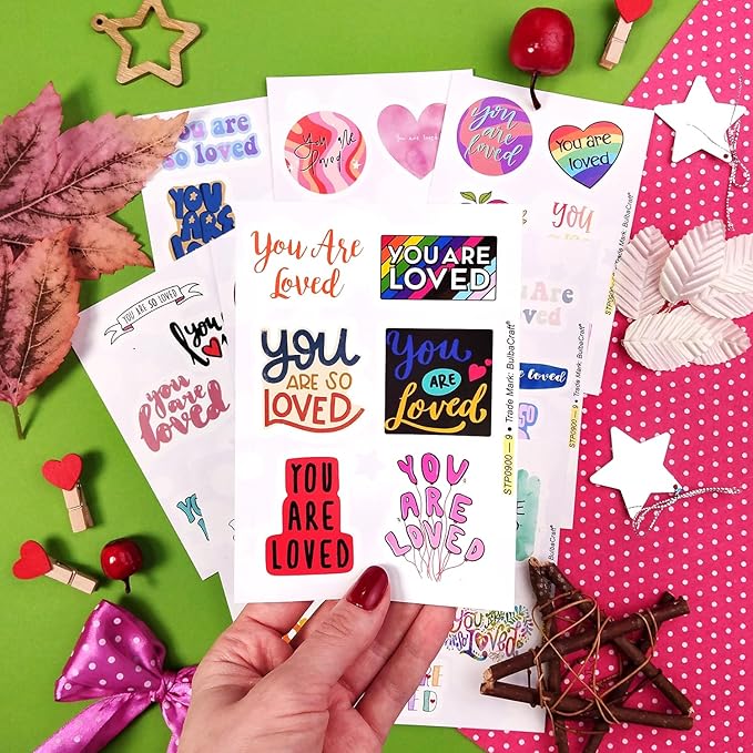 BulbaCraft You are Loved Stickers for Water Bottles - You are Loved Gifts, Gifts for Women & Men