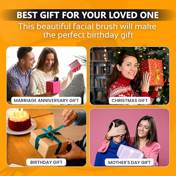 Dry Facial Brush, Exfoliating Face Brush, High Quality Beechwood, Supports Lymphatic Drainage, Natural Face Brush