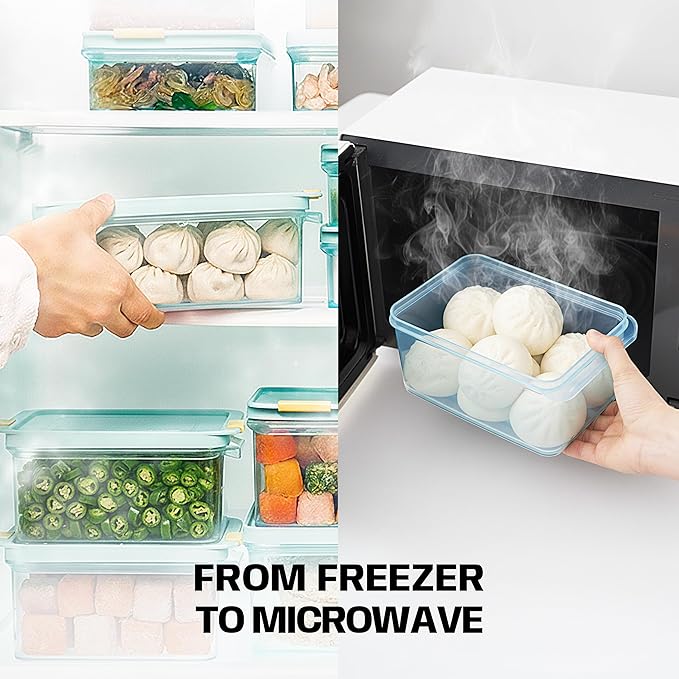 LocknLock HFL102 Freezer Fit Plastic Food Storage Container with Lid for Kitchen, Lunch, Meal Prep, and Leftovers, BPA-Free, Airtight, Leakproof, Microwave, Dishwasher-Safe, 750ml