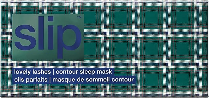 slip Pure Silk Contour Sleep Mask: Protect Your Delicate Lashes, Lash-Friendly Design. Experience Uninterrupted Beauty Sleep with Slipsilk Comfort, 1 Contour Mask, Heather, Amazon Exclusive