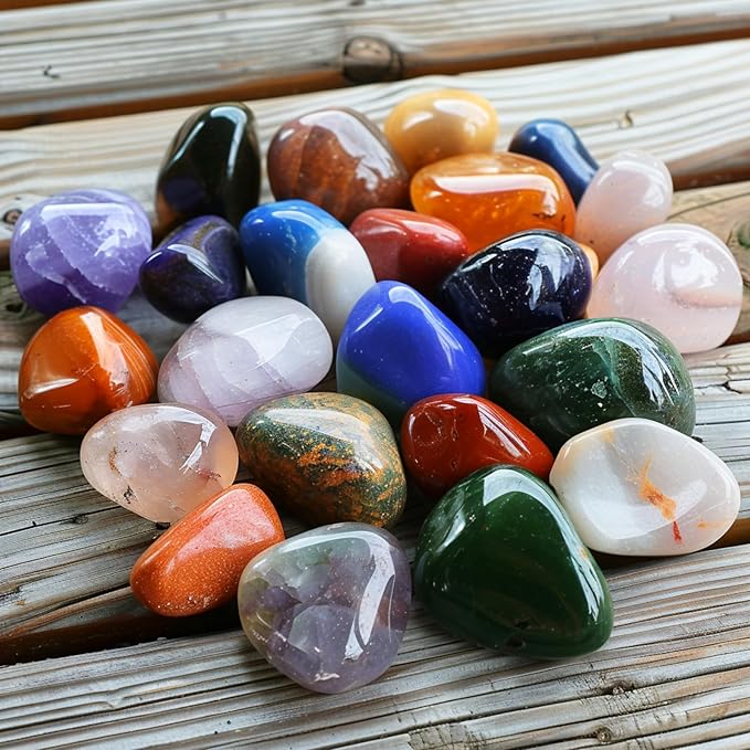 Polished Lepidolite Crystal Stones - 2 Pcs of 1.2" Worry Stone for Anxiety, Pocket Palm Stone Super Large Handpicked Natural Tumbled Gemstones for Meditation, Reiki, Chakra Healing, Home Decor