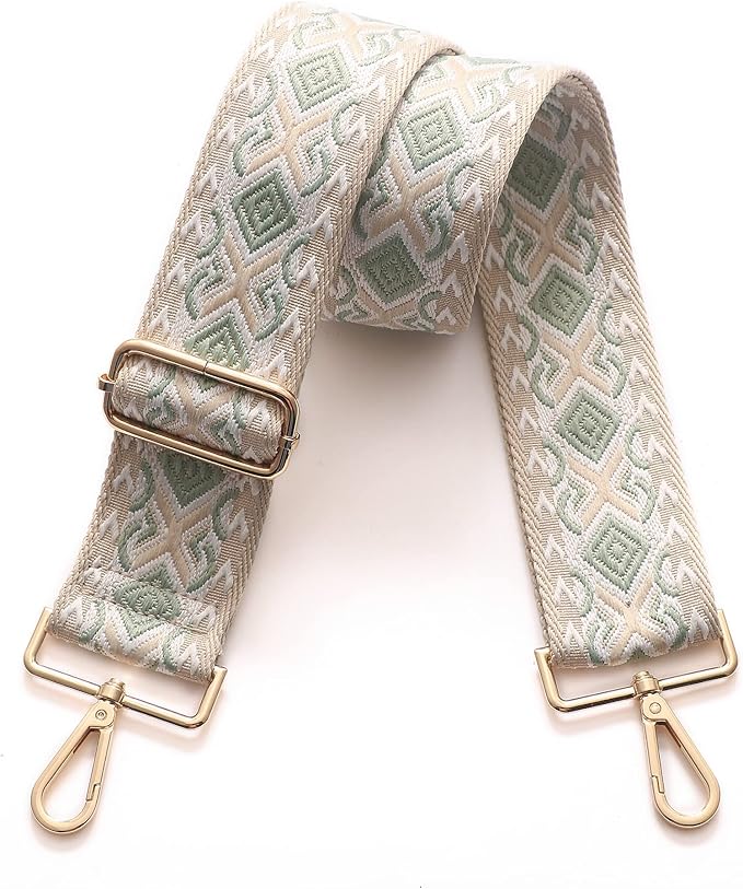 S-Jacorry Purse Strap Replacement Crossbody Wide Shoulder Strap Adjustable Canvas Straps Handbag Strap Replacement Belts