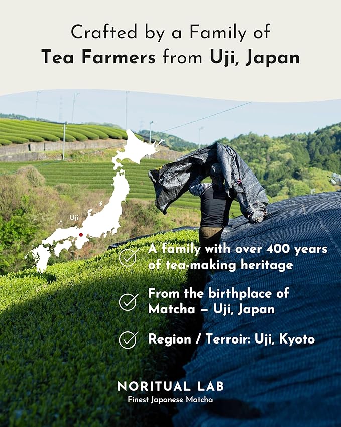 Ceremonial Matcha Uji - First Harvest - Uji Matcha - Pure Green Tea Powder from Japan - 100% Natural - 2.50 OZ