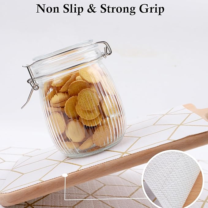 Shelf Liners for Kitchen Cabinets 20 Inch Wide X 20 Ft Non Adhesive Cabinet Drawer Liner Non Slip Water Oil-Proof Strong Grip Pantry Refrigerator Shelves Liner for Bathroom Drawer Cupboard Closet Mat
