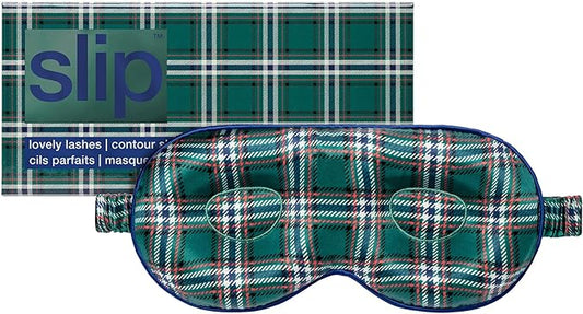 slip Pure Silk Contour Sleep Mask: Protect Your Delicate Lashes, Lash-Friendly Design. Experience Uninterrupted Beauty Sleep with Slipsilk Comfort, 1 Contour Mask, Heather, Amazon Exclusive