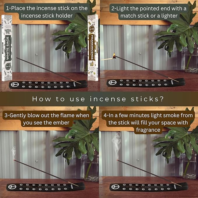 Trumiri Incense Sticks - Combo Pack of 40 Insence-Sticks - 20 White Sage + 20 Frankincense - Insenses - Insents - Incents - Inscense - Incence - Incienso - All Natural Incense Sticks
