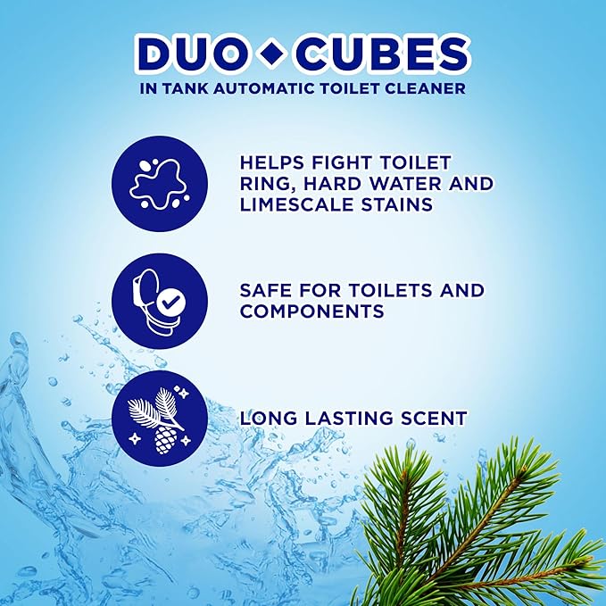 Soft Scrub in-Tank Toilet Cleaner Duo-Cubes, Alpine Fresh, 4Count (Pack of 7)