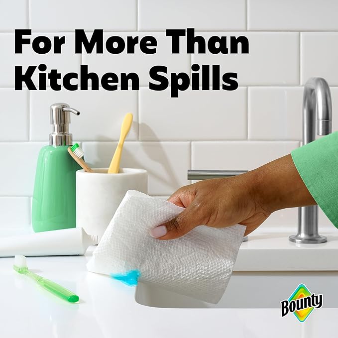 Bounty Select-A-Size Paper Towels, White, 2 Mega Rolls = 8 Regular Rolls