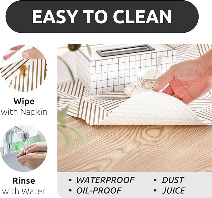 RAY STAR 12X120 Inch Shelf Liner for Kitchen Cabinets, Non-Adhesive Washable Cabinet Liner, Non-Slip PVC Drawer Liner for Dressers, Bathrooms (Classic) (5 Rolls)