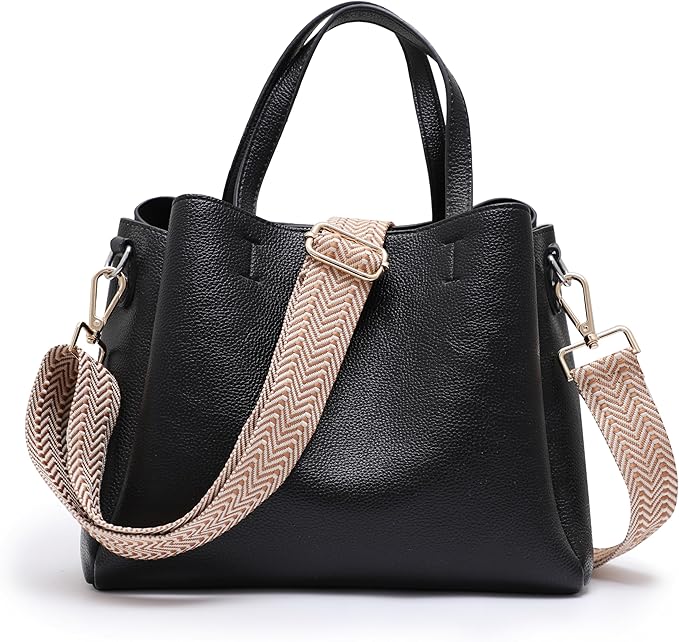 S-Jacorry Purse Strap Replacement Crossbody Wide Shoulder Strap Adjustable Canvas Straps Handbag Strap Replacement Belts