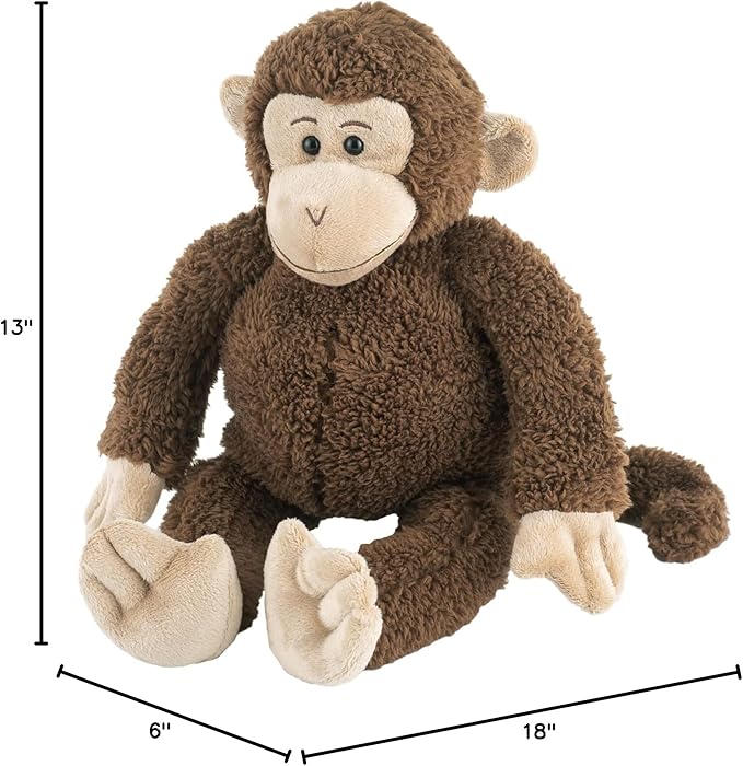 Sonoma Lavender Microwaveable Aromatherapy Pillows, Lavender Scented, Spunky The Lavender Monkey 12" with Removable Washable Cover Lavender Scented