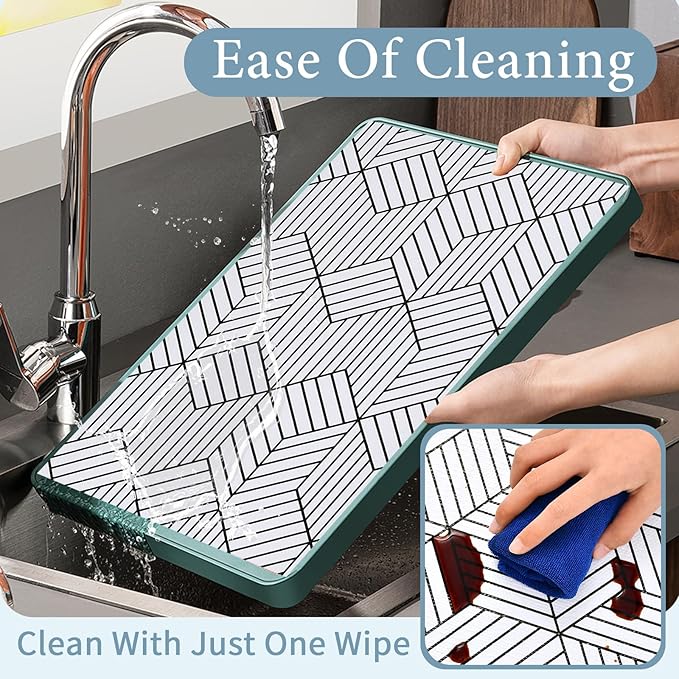 Shelf Liners for Kitchen Cabinets Non Adhesive Shelf Liner Paper Non-Slip Thickened Drawer Liner Easy to Clean for Tool Box Refrigerator with Knife and Tape Measure, Black Geometric, 11.8 x 118 in