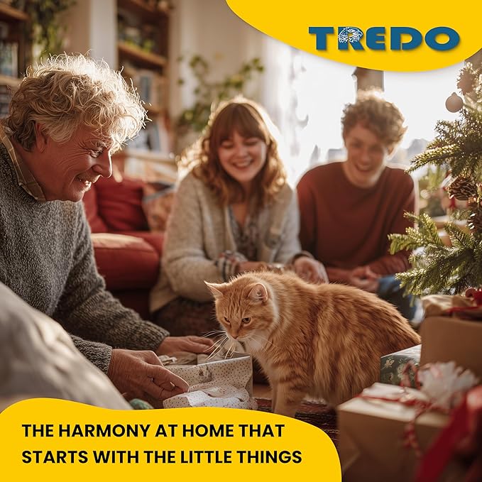 TREDO Cat Scratch Furniture Protector 14 Pack - Anti Scratch Couch Protectors for Cats - Transparent Guard for Sofas Chairs - Includes 50 Bumper Pads - No Pins Needed