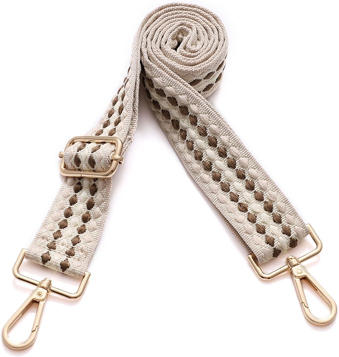S-Jacorry Purse Strap Replacement Crossbody Wide Shoulder Strap Adjustable Canvas Straps Handbag Strap Replacement Belts