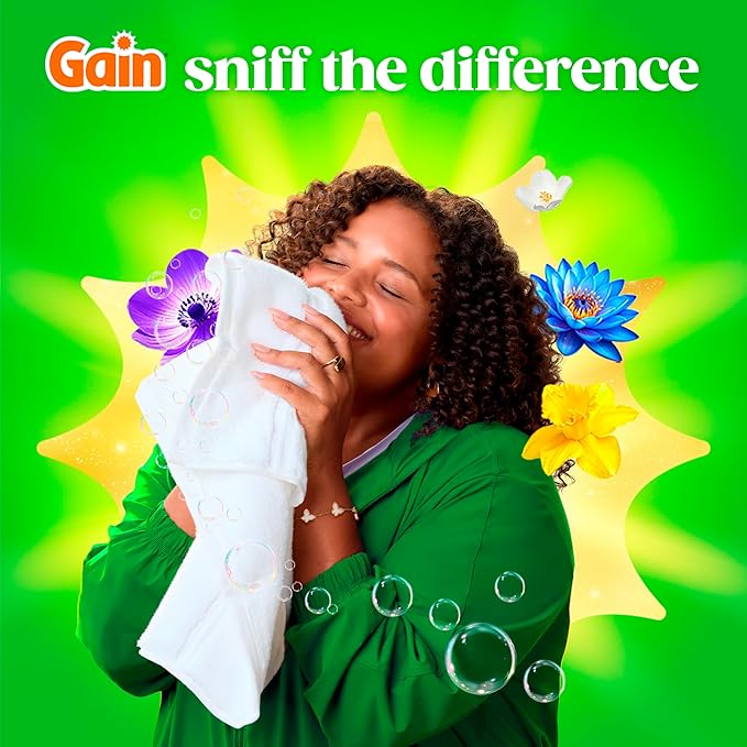Gain Flings Laundry Detergent Pods Odor Defense + Color Guard, Moonlight Breeze Scent, 3 in 1 HE Detergent Pacs with Oxi Boost and Febreeze, 112 Count (Packaging May Vary)