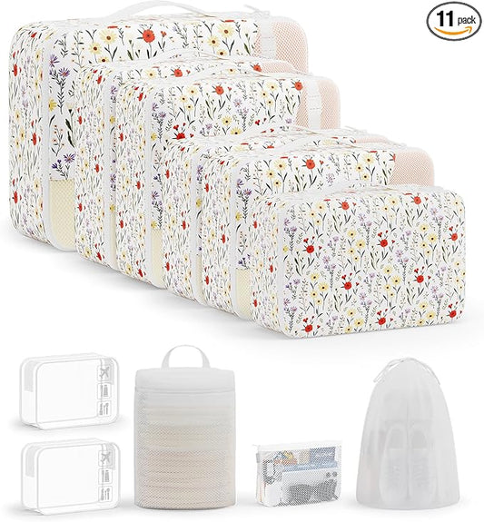 11 Set Packing Cubes for Travel, Gifts for Women Mom,Anti-Tearing Suitcase Organizer,OlarHike Vacation Essentials & Accessories for Cruise Ship