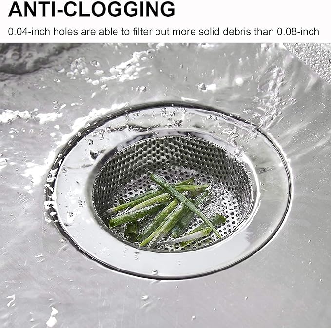 3 PCs Kitchen Sink Strainers, Food Strainer for Kitchen, Sink Food Catcher(Home Kitchen Essentials)