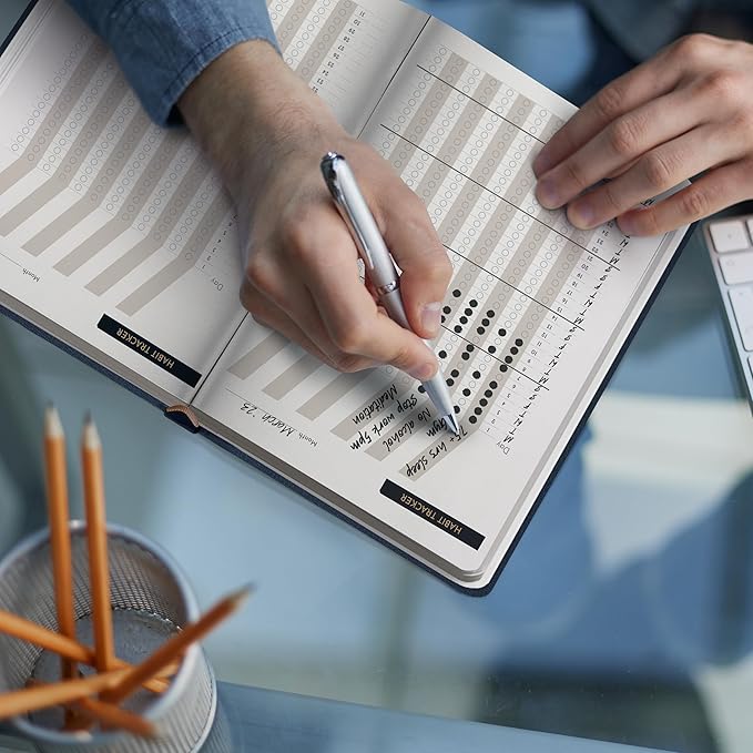 RYVE Gratitude Journal for Men – 6-Month Guided Mindfulness Journal with Prompts, Daily Writing & Reflection, Mindfulness Gifts for Men