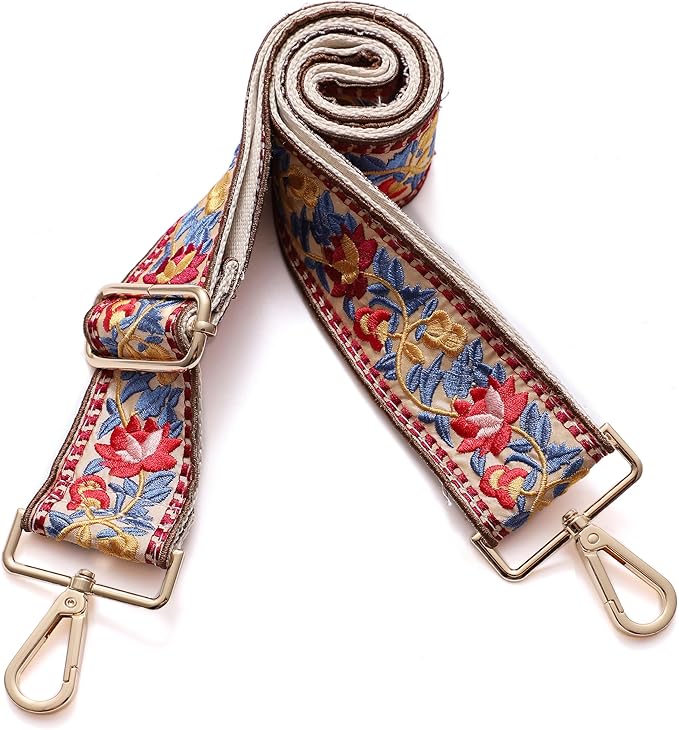 S-Jacorry Purse Strap Replacement Crossbody Wide Shoulder Strap Adjustable Canvas Straps Handbag Strap Replacement Belts