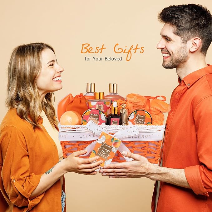 Christmas Gifts for Women Gift - 23-Piece Bath and Body Gift Basket Set for Women, Spa Gift Baskets, Bath Gift Set | Mothers Day Gifts for Mom, Valentine's, Birthday Gift, Holiday Gift Idea for Her