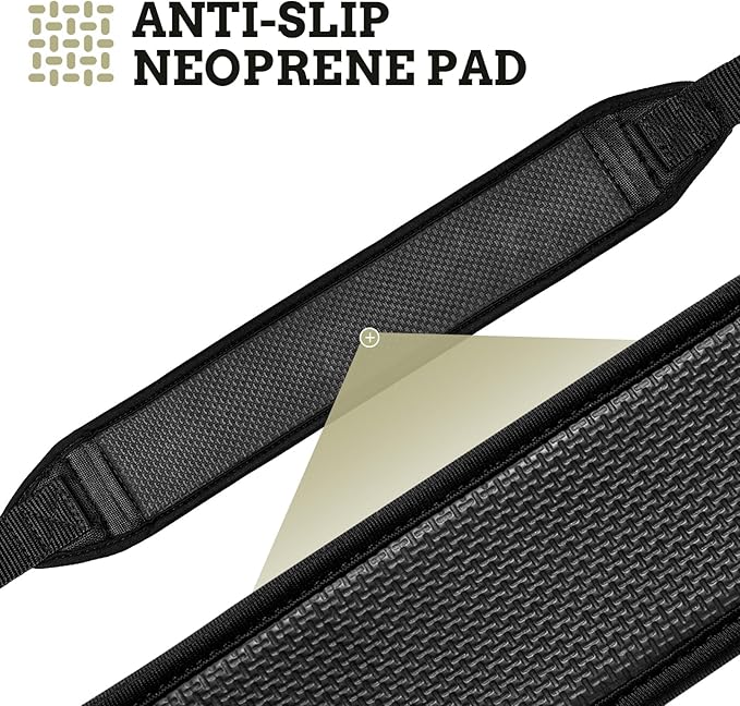 EZshoot Two Point Sling with Swivels, Comfortable Neoprene Padded, Length Adjustable Shoulder Strap for Outdoors