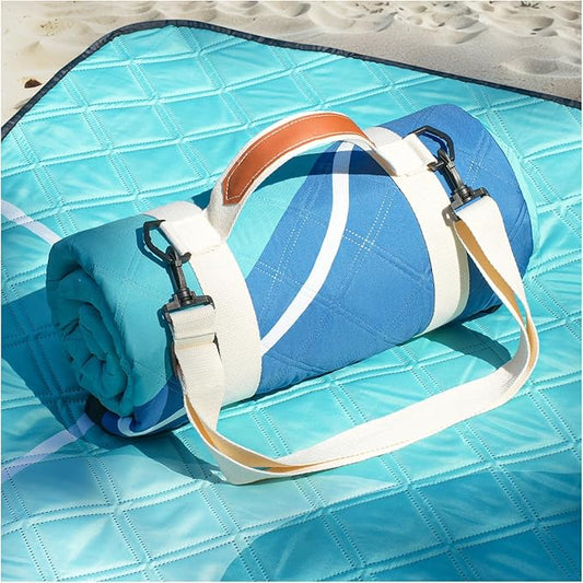 Waterproof Beach Blanket Picnic Outdoor Camping Mat Oversized Extra Large Foldable Sandproof Sand Free Resistant Big XL Giant Towel Hawaii Honeymoon Essentials Women Summer Must Have Vacation Gift