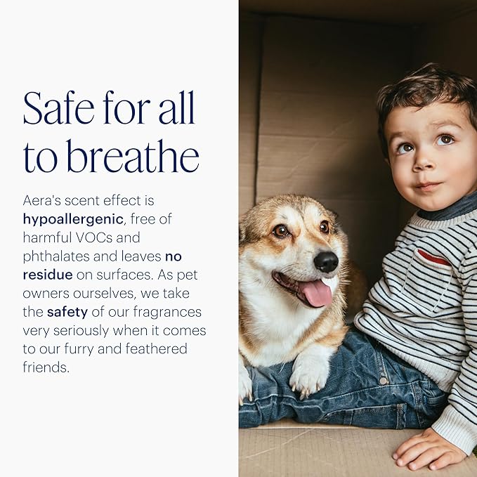 Aera Home Fragrance Electric Diffuser: Smart Home App Aroma Control, Essential Oil & Aromatherapy, Hypoallergenic Scent Technology, Safe for Family & Pets, White (Scent Capsules Sold Separately)