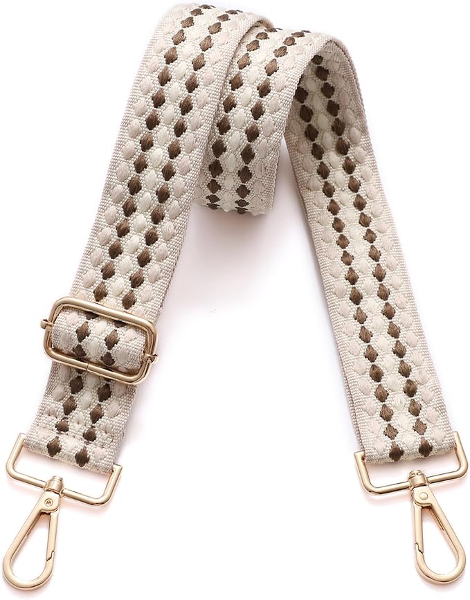 S-Jacorry Purse Strap Replacement Crossbody Wide Shoulder Strap Adjustable Canvas Straps Handbag Strap Replacement Belts