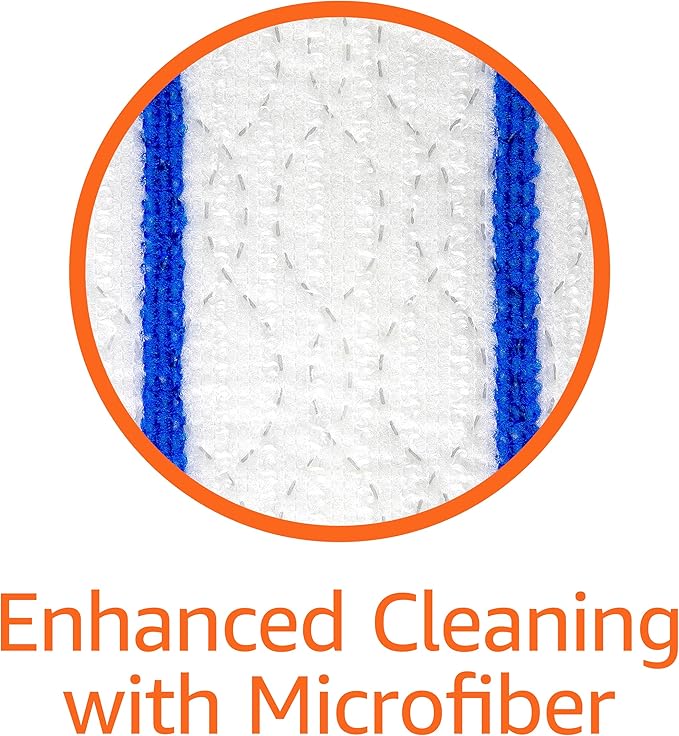 Amazon Basics Wet Mopping Cloth Refills, Floor Cleaning, Fresh Scent, 12 Count (Fits Swiffer Sweeper Mop Heads)